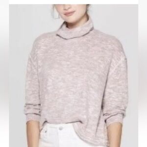 Universal Thread Blush Pink Turtleneck Top Size Medium